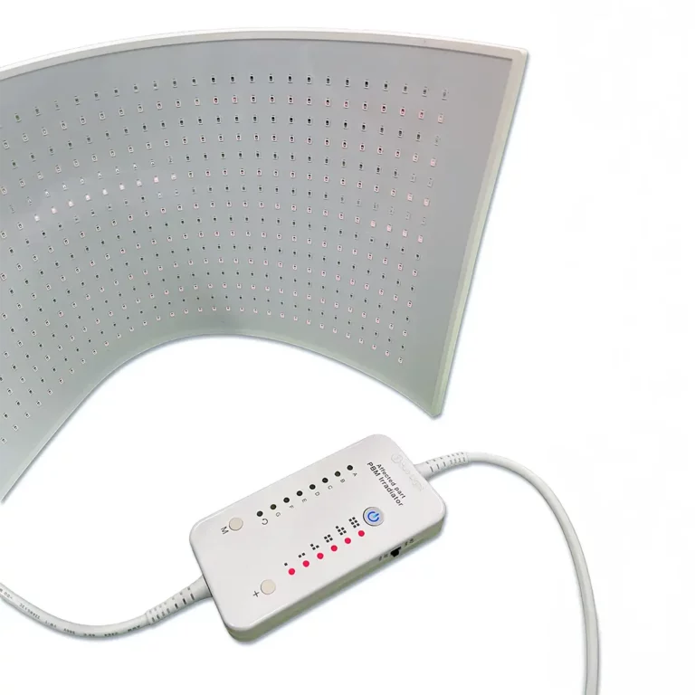 Product photo of the Red Light Abdomen Irradiator mat, medical-grade PBM device for fertility and reproductive health.
